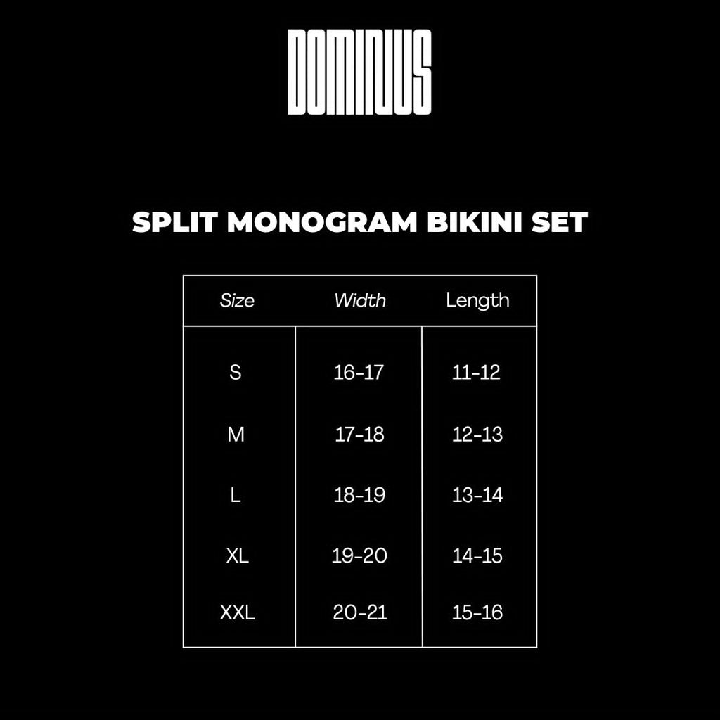 SPLIT MONOGRAM BIKINI SET