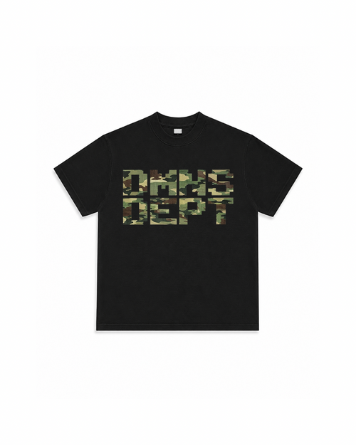 CAMO CREWNECK T-SHIRT