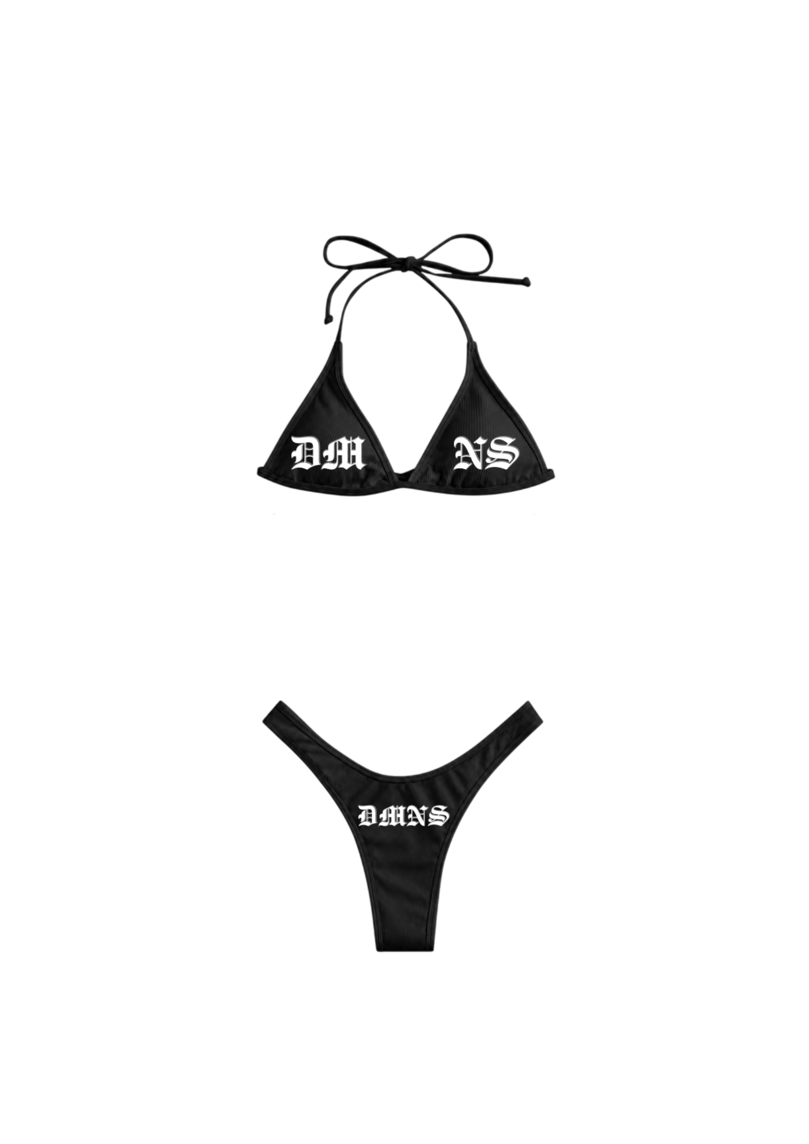 SPLIT MONOGRAM BIKINI SET