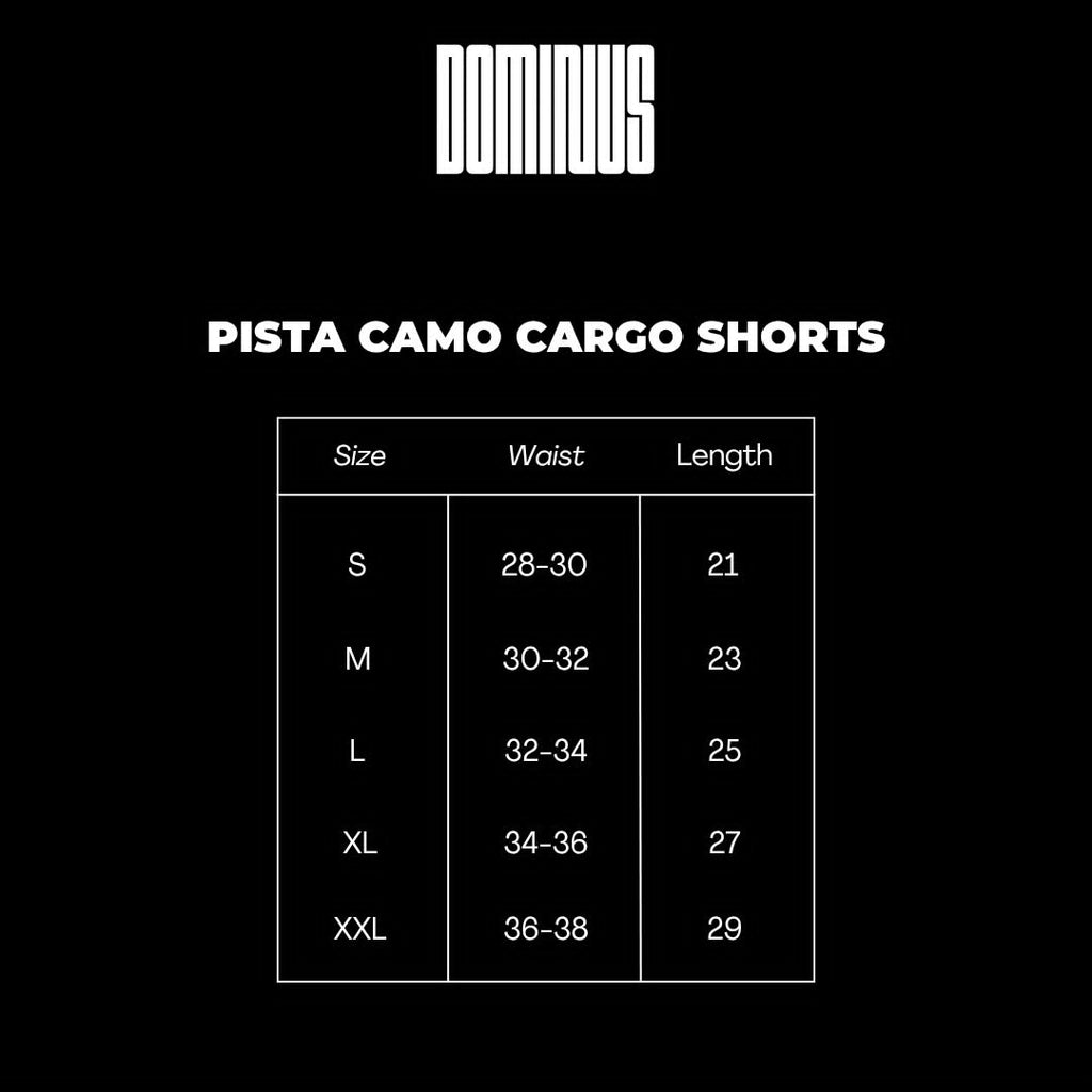 PISTA CAMO CARGO SHORTS